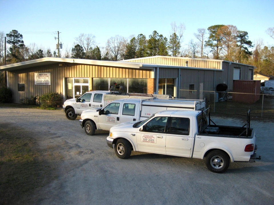 Carolina Foundation Repair Systems trucks and team
