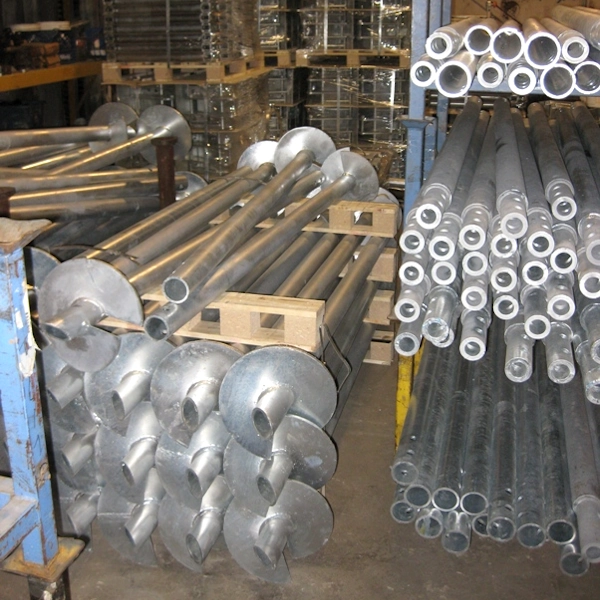 Stock of Helical Piers & Extensions