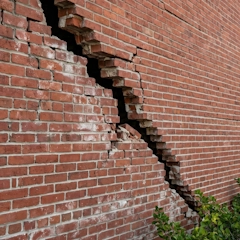 Foundation Failure Signs for Exterior Wall 